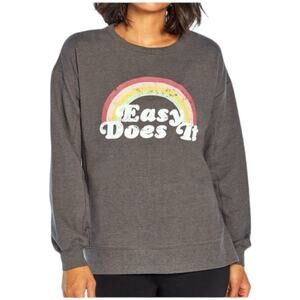 Wildfox NWT Easy Does It Sommers Sweatshirt Side Slits Drop Shoulder Size XS